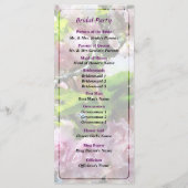 Double Cherry Blossoms Programme de mariage (Dos)