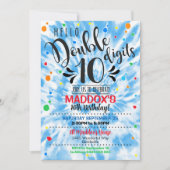 Double chiffres Anniversaire Invitation Garçon Tie (Devant)