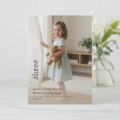 Double Child Kid Sibling Cute Photo Joint Party Kaart (Staand voorkant)