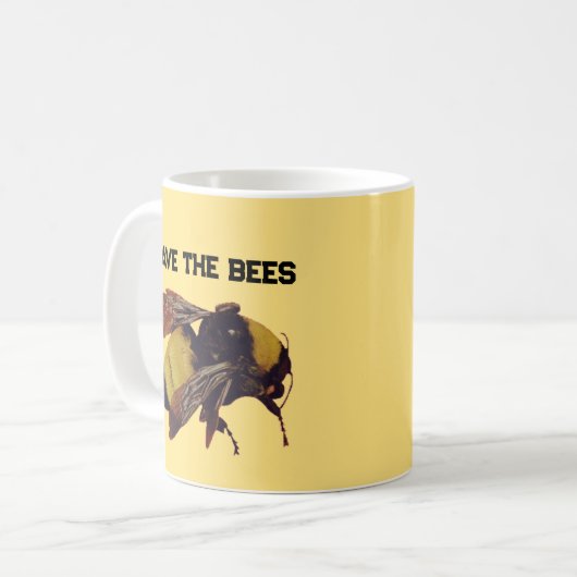 DOUBLE CÔTÉ ENREGISTRER LES BEES MUG (Devant gauche)