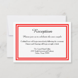 Double coupe rouge - Invitation de réception