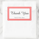 Double coupe rouge - Sticker Rectangle (Sac)