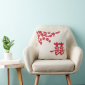 Double coussin de fleurs de cerisier de bonheur (Chaise)