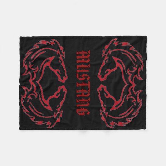 Double couverture d'ouatine de mustang (Devant (Horizontal))