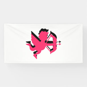 Double Cupid Valentijnsdag 4x8 Vinyl Spandoek