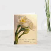 Double Daffodique blanc Sympathy Merci (Devant)