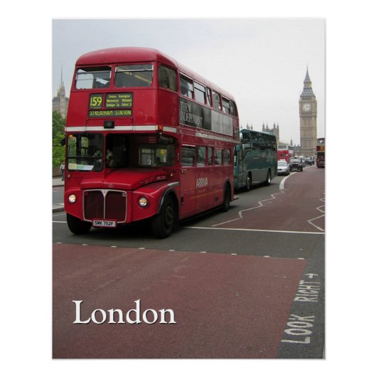 Double-decker Bus London Perfect Perfect Poster (Voorkant)