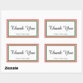 Double décor de Noël - Autocollant rectangulaire (Feuille)