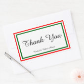 Double décor de Noël - Autocollant rectangulaire (Enveloppe)