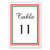 Double décoration de Noël - Carte de table (Dos)
