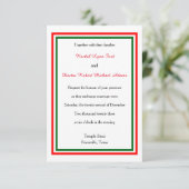 Double décoration de Noël - Invitation de mariage  (Debout devant)