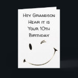 DOUBLE DIGIT *10e ANNIVERSAIRE GRANDSON*** Carte<br><div class="desc">ESPÉREZ QUE VOTRE ANNIVERSAIRE **** EST AUSSI SPÉCIAL QUE VOUS ÊTES**** MERCI POUR ARRÊTER PAR 1 DE MES 8 MAGASINS ET RAPPELEZ-VOUS QUE VOUS POUVEZ CHANGER LE VERSE À L'INTÉRIEUR ET À L'EXTÉRIEUR! ! ! ! !</div>