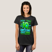 Double Digits 10 Year Old Boys 10th Birthday Boy  T-shirt (Voorkant volledig)