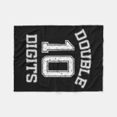 Double Digits 10th Birthday 10 Year Old  Fleece Deken (Voorkant (Horizontaal))