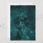 Double Digits Boys Neon Space 10th Birthday Kaart (Achterkant)