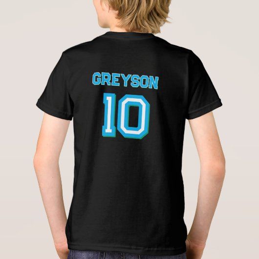 Double digits! Perfect Ten Year old Birthday  Tri-Blend Shirt (Achterkant)