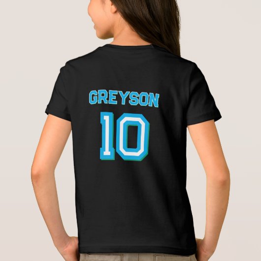 Double digits! Perfect Ten Year old Birthday  Tri-Blend Shirt (Achterkant)