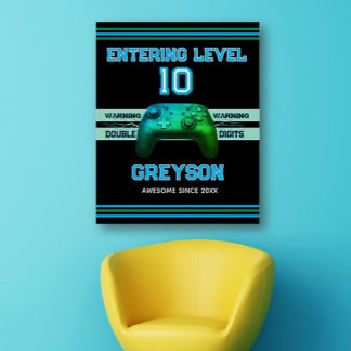 Double digits! Ten Year old's Birthday  Perfect Poster