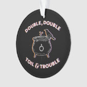 Double double huile et problème acrylique ornement (devant)