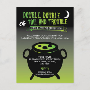 'Double, double peine et problème' invitation Hall