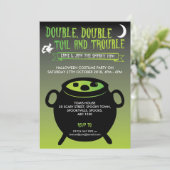 'Double, double peine & problème' invitation Hallo (Debout devant)