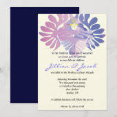 Double Doves B'nai Mitzvah Invitation Kaart (Voorkant / Achterkant)