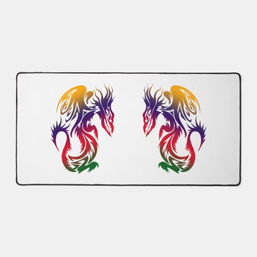 Double Dragons Colorful Tattoo Style Artwork (Recto)