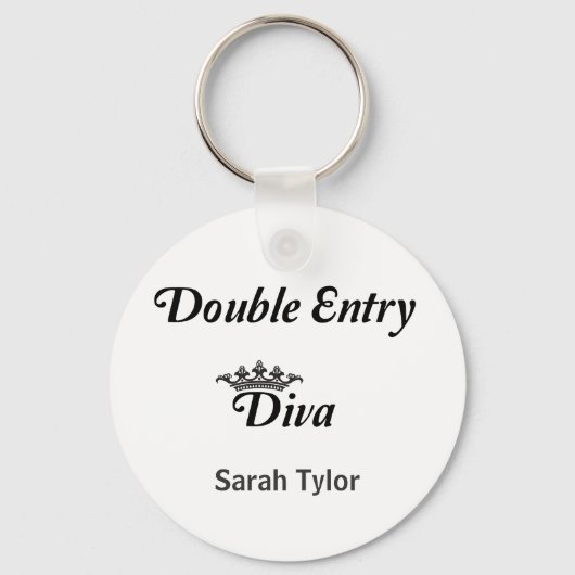 Double Entry Diva Sleutelhanger (Voorkant)