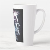 Double exposition homme latte Mug (Droite)