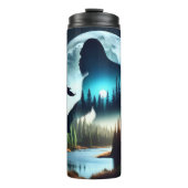 Double Exposure Bigfoot, Eagle and Full Moon Thermosbeker (Voorkant)