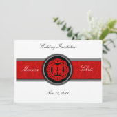 Double faire-part de mariage chinois A001 de (Debout devant)