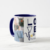 Double Famille customisée Photo Log You Mug (Devant gauche)