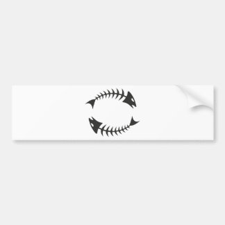 Double Fishbone Fischgräte Bumpersticker
