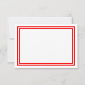Double garniture rouge - Invitation de réception (Dos)