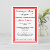 Double Garniture Rouge - Invitation Enterrement de (Debout devant)
