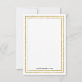 Double Gold Trim - Invitation à la douche nuptiale (Dos)