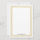 Double Gold Trim - Invitation Baby shower (Dos)