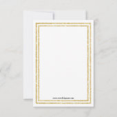 Double Gold Trim - Invitation Baby shower 3x5 (Dos)