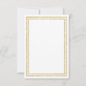 Double Gold Trim - Invitation Baby shower 3x5 (Dos)