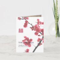 Double Happiness Chinese Huwelijk Dank U Foto