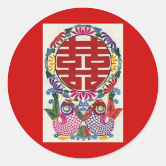Double Happiness Grote Sticker (karper)
