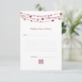 Double Happiness Lanternes Mariage Cartes de conse (Debout devant)