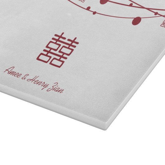 Double Happiness Lanterns Planche à découper en ve (Coin)