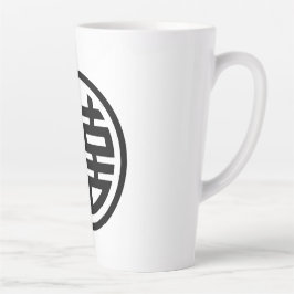 Double Happiness/White/Large Latte Mok