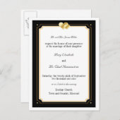 Double Hearts bruiloft uitnodiging (Voorkant / Achterkant)