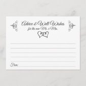 Double Hearts Mariage Conseils et cartes de voeux (Devant)