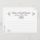 Double Hearts Mariage Conseils et cartes de voeux (Devant / Derrière)