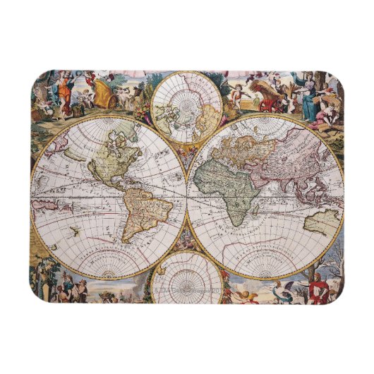Double Hemisphere Polar Map Magneet (Horizontaal)
