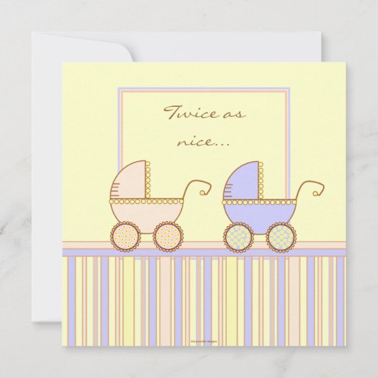 Double invitation de douche de garçon de fille de (Dos)