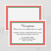 Double Invitation de Noël pour la réception de fin (Devant / Derrière)